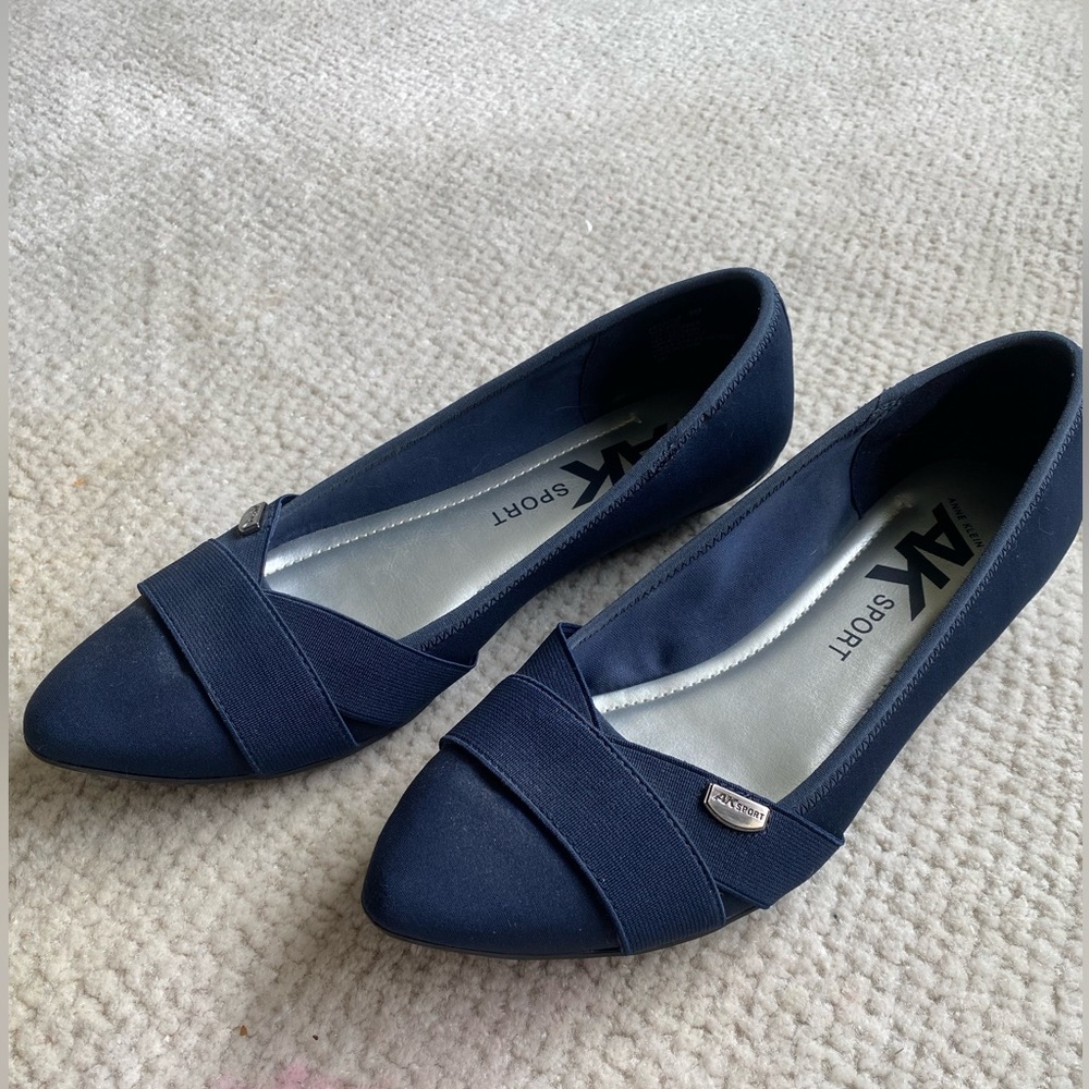 Anne Klein Navy flats